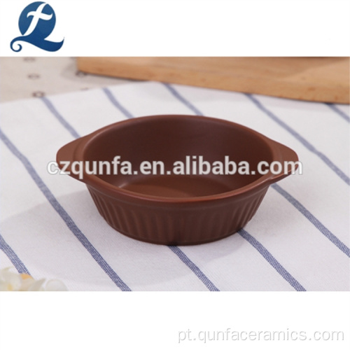 Conjunto cerâmico feito sob encomenda por atacado de Bakeware do bolo